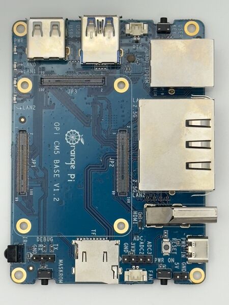 File:Orange Pi CM5 Base Board Top.jpeg